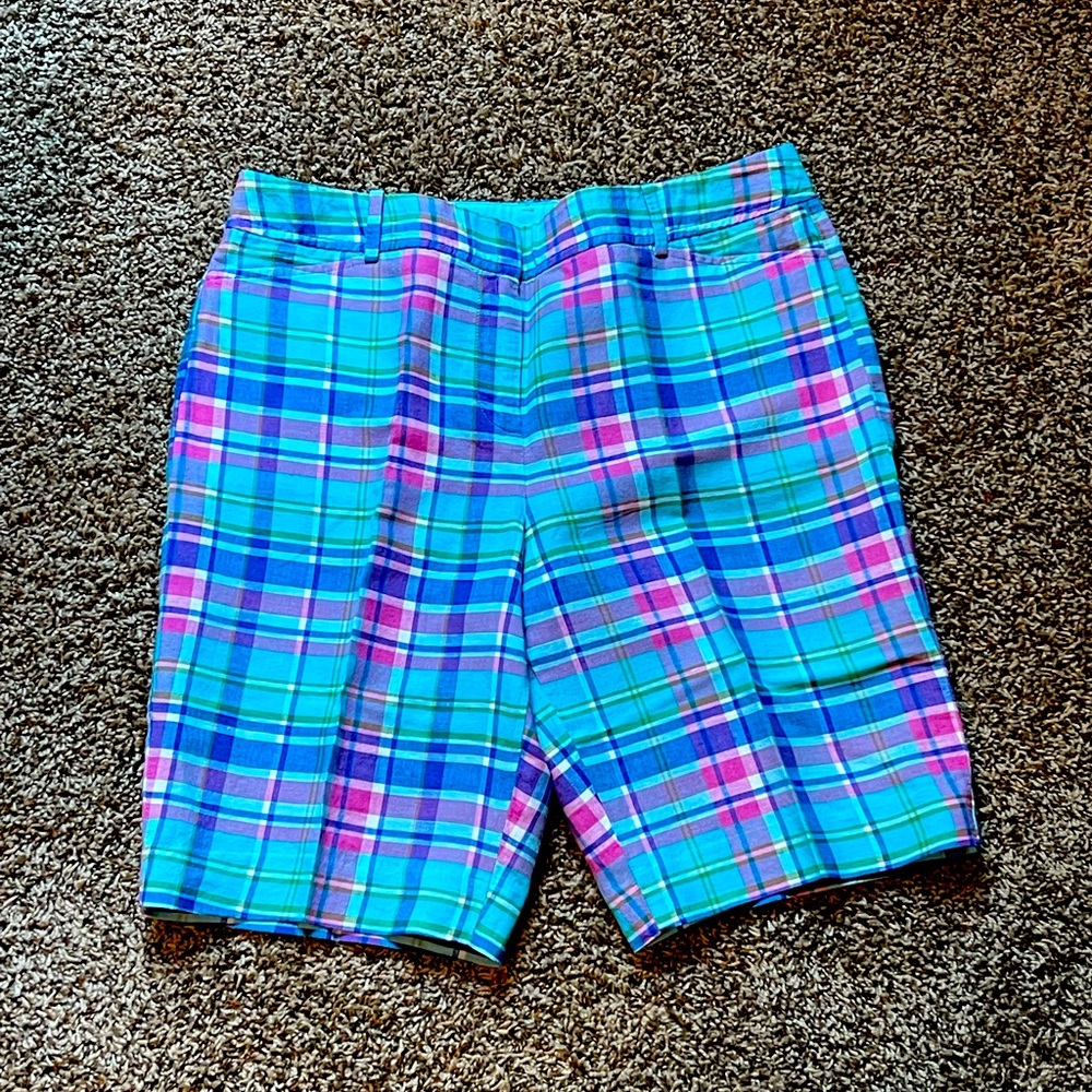 Reduced! Talbots Perfect Bermuda Shorts in Colorful Plaid